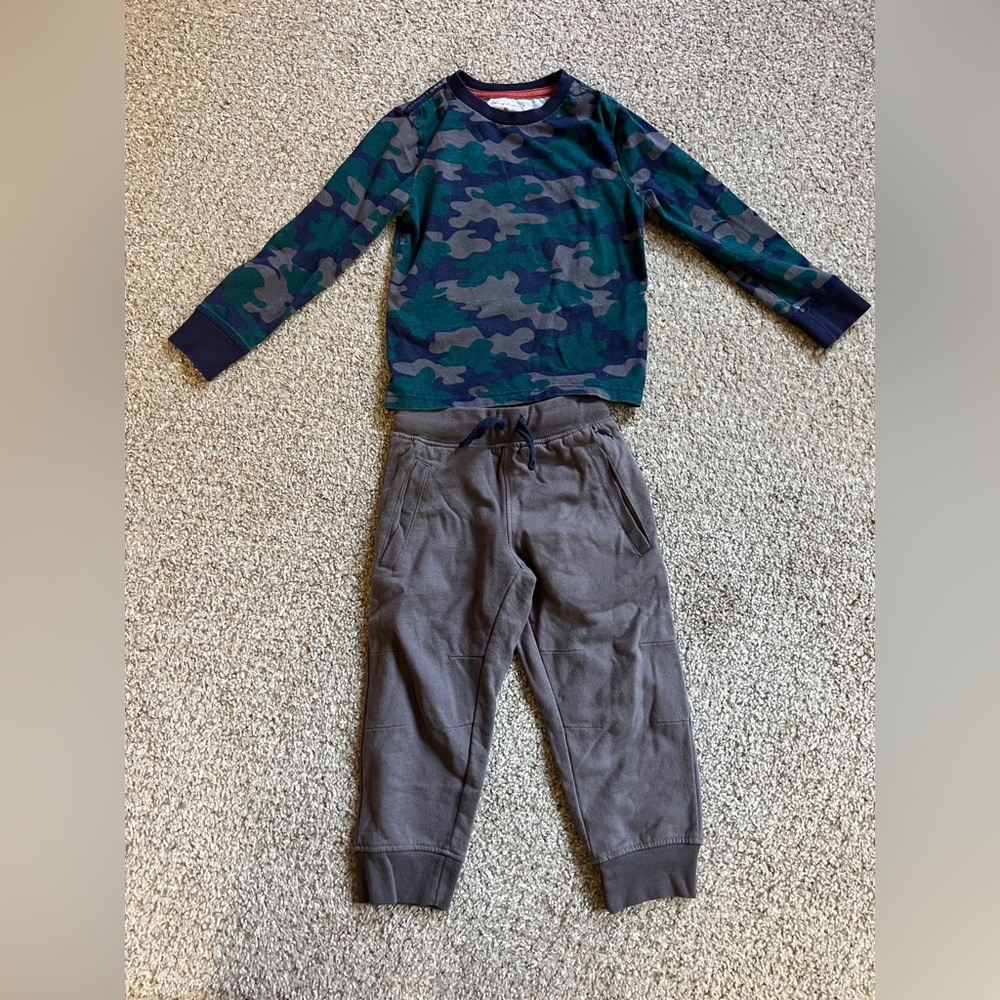 Tommy Bahama boys green and gray camo matching outfit set 4T B1G1 50% off
